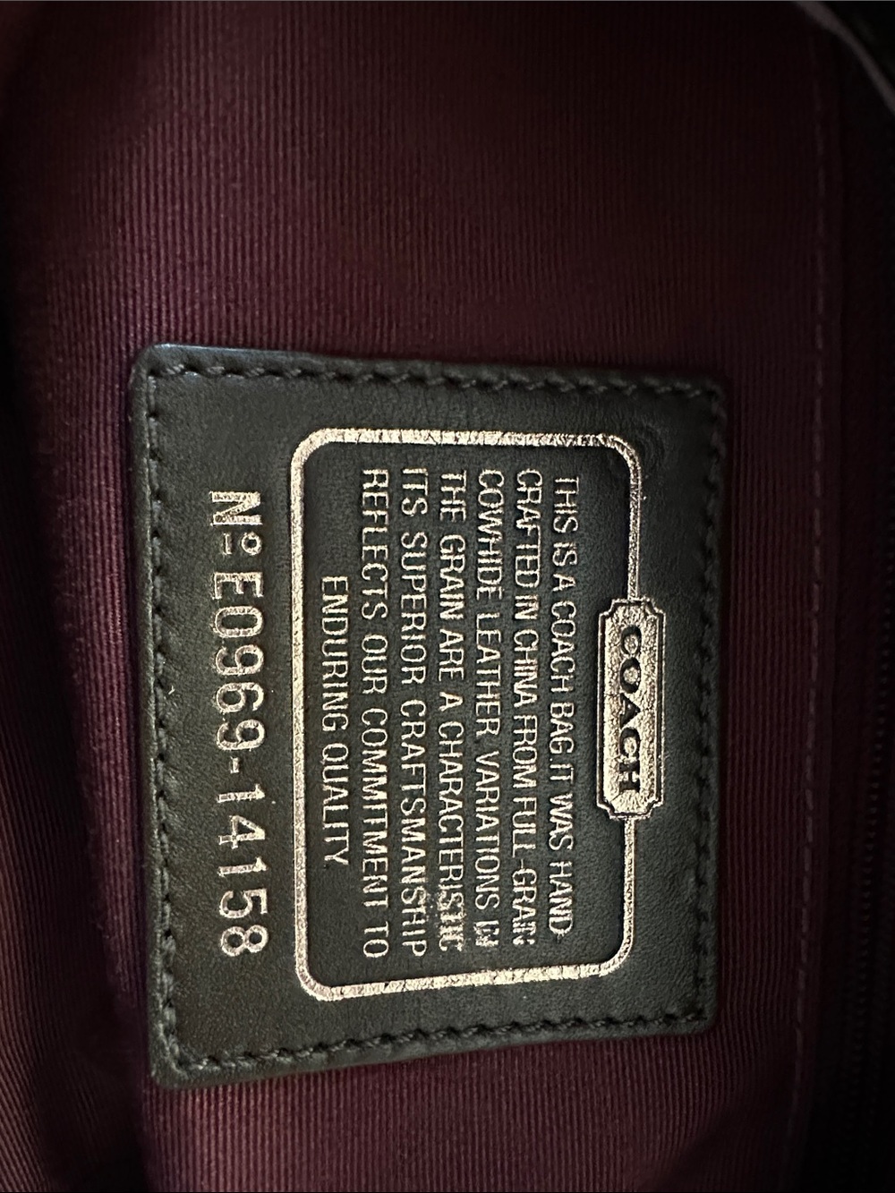 Coach Ashley Medium Leather Hobo Bag - Picture 6 of 8